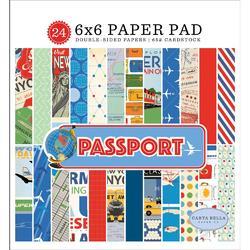 Passport Double-Sided Paper Pad 6"X6" 24/Pkg