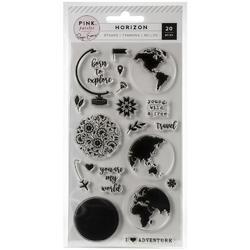 Horizon Clear Acrylic Stamps 20/Pkg - 1