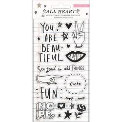 All Heart Acrylic Stamps 22/Pkg