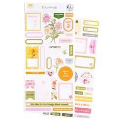 Chrysanthemum Cardstock Stickers - 1