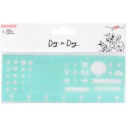 Day-To-Day Icon Planner Stencil 7"x4.5"