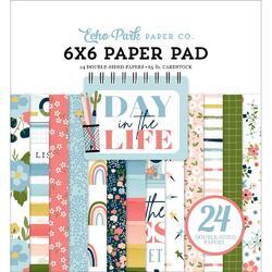 Day In The Life Double-Sided Paper Pad 6"X6" 24/Pkg