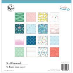 Everyday Musings Double-Sided Paper Pack 12"X12" 16/Pkg