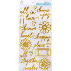 Everyday Musings Puffy Stickers 5.5"X11" 23/Pkg - 1