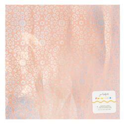 Flower Child Specialty Paper Foiled Pearlescent 12"X12" - 1