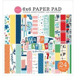 Happy Crafting Double-Sided Paper Pad 6"X6" 24/Pkg