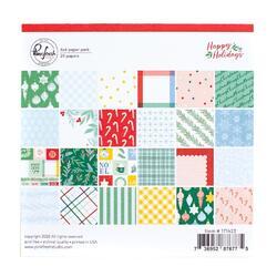 Happy Holidays Double-Sided Paper Pack 6"X6" 24/Pkg - 1