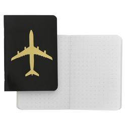 Jetsetter Passport Notebook 3.5"X5" Airplane