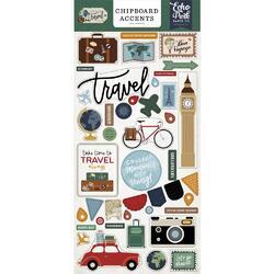 Lets Go Travel Accents Chipboard 6"X13"