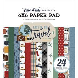 Lets Go Travel Double-Sided Paper Pad 6"X6" 24/Pkg - 1
