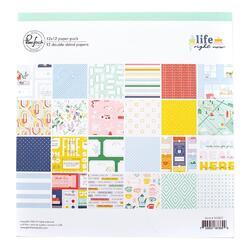 Life Right Now Double-Sided Paper Pack 12"X12" 12/Pkg - 1