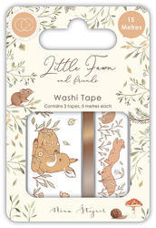 Little Fawns & Friends Washi Tape 3/Pkg - 1