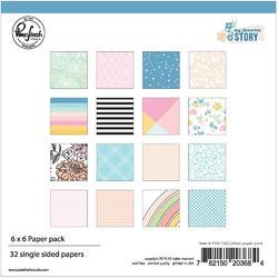 My Favorite Story Single-Sided Paper Pack 6"X6" 32/Pkg - 1