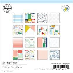Office Hours Single-Sided Paper Pack 6"X6" 32/Pkg