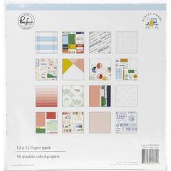 Office Hours double-Sided Paper Pack 12"X12" 16/Pkg