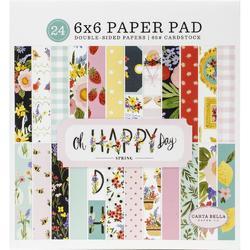 Oh Happy Day Spring Double-Sided Paper Pad 6"X6" 24/Pkg