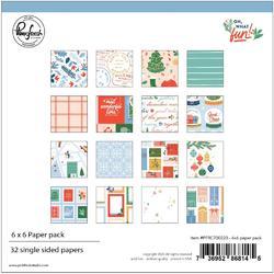 Oh What Fun Single-Sided Paper Pack 6"X6" 32/Pkg