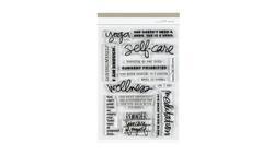 Ali Edwards One Little Word® Self-care 4x6 Stamp Set
