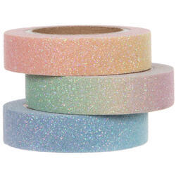 Pastel ombre glitter washi tape 3 pc
