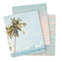 Set Sail Blank Notebooks Palm Tree - RŮŽOVO/TYRKYSOVÝ - 1ks - 1