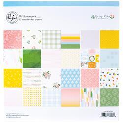 Spring Vibes Double-Sided Paper Pack 12"X12" 12/Pkg - 1
