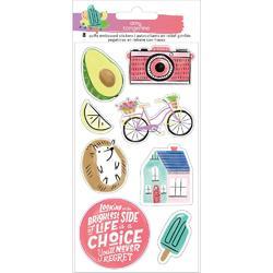 Stay Sweet Embossed Icons Stickers 8/Pkg