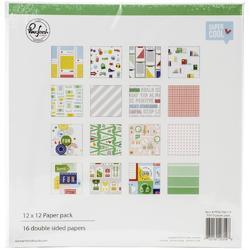 Super Cool Double-Sided Paper Pack 12"X12" 16/Pkg