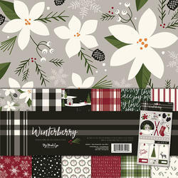 Winterberry Paper & Accessories Kit 12"X12"