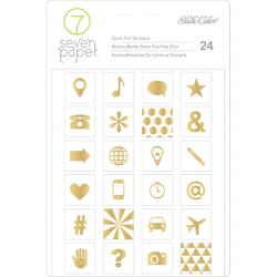 Amelia Gold Icons Foil Stickers