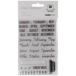 Captured Moments Months Clear Stamps - 1