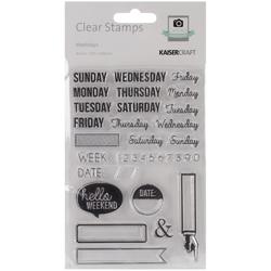 Captured Moments Weekdays Clear Stamps - 1