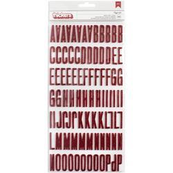 Christmas Magic Fitzgerald/Red Glitter Foam Thickers Alpha Stickers