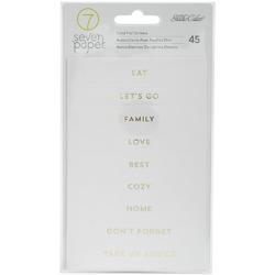 Clara Gold Foil Words & Phrases Label Stickers - 1