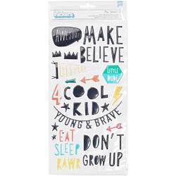 Cool Kid Boys/Puffy Thickers Stickers 5.5"X11"
