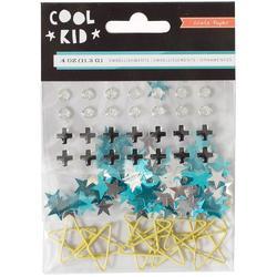 Cool Kid Small Star Embellishments 161/Pkg
