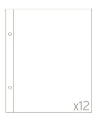 Plastové kapsy (12 ks) - 6x8 Design 1 - 1