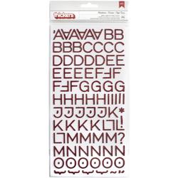 Deck The Halls Hardcover/Red Glittered Chipboard Thickers Alpha Stickers