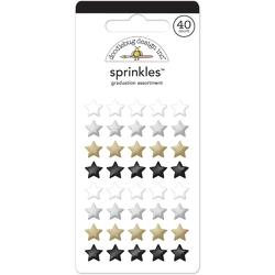 Glossy Enamel Adhesive Sprinkles - Stars