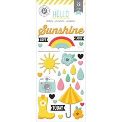 Hello Sunshine Puffy Stickers