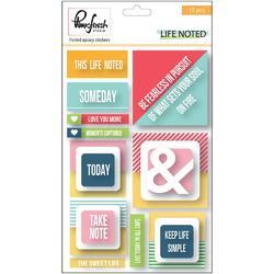 Life Noted Epoxy Stickers - 1