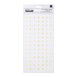 Open Book Gold Library Letters, Numbers & Symbols Thickers Epoxy Stickers - 1