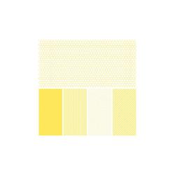 Shape 'n Tape Washi Sheets Yellow 6"X12" 5/Pkg - 1