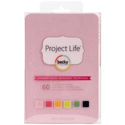 Strawberry Project Life 4x6 Textured Cardstock 60 pkg - 1