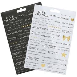 Be Thankful Designer Stickers 2/Sheets - 2