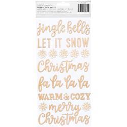Cozy & Bright Thickers Stickers 5.5"X11" 75/Pkg - 2