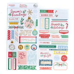 Happy Holidays Cardstock Stickers - 2