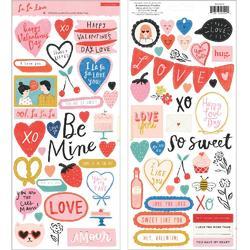 La La Love Cardstock Stickers 75/Pkg - 2