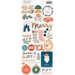 Merry Days Cardstock Stickers 82/Pkg - 2