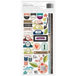 Print Shop Chipboard Thickers Stickers 100/Pkg - 2