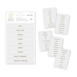 Clara Gold Foil Words & Phrases Label Stickers - 2